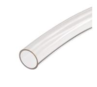 TOP-VIGOR Tuyau flexible en PVC transparent de qualité alimentaire pour transfert d'eau, huile, air, poudres et granulés fins - 19 mm x 24 mm x 1 m