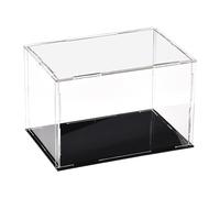 TOP-VIGOR Vitrine Transparente en Acrylique - 15 x 10 x 10cm Boîte De Protection Anti-Poussière À Assembler - Cube D’Exposition pour Figurines Jouets Objets De Collection Rangement Maison