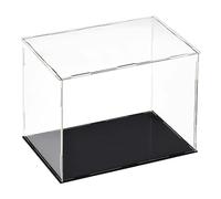 TOP-VIGOR Vitrine Transparente en Acrylique - 20 x 30 x 25cm Boîte De Protection Anti-Poussière À Assembler - Cube D’Exposition pour Figurines Jouets Objets De Collection Rangement Maison