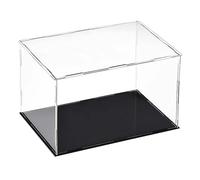 TOP-VIGOR Vitrine Transparente en Acrylique - 30 x 20 x 20cm Boîte De Protection Anti-Poussière À Assembler - Cube D’Exposition pour Figurines Jouets Objets De Collection Rangement Maison