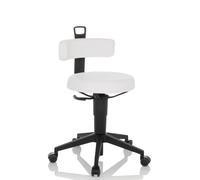 TOP WORK FLEX PU simili-cuir/synthétique - Tabouret pivotant Blanc