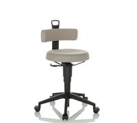 TOP WORK FLEX tissu - Tabouret pivotant Gris