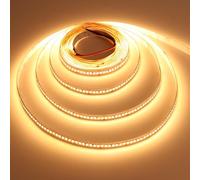 TOPAI Ruban LED 24V Blanc Chaud 5M 20W/m Haute luminosité 2400lm/m adhésif | Flexible bande lumineuse LED 3000K, 238 LEDs/m, découpable, IP20 intérieur pour salon, chambre, éclairage commercial