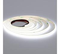 TOPAI Ruban LED COB 12V Ultra fin 3mm 5M Blanc Froid 6000K Autocollant | CRI 90+, Sans point lumineux Cuisine, 400LEDs/M, Flexible Bande LED, Découpable, IP20 pour Cuisine, Chambre DIY Décoration