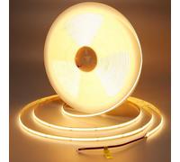 TOPAI Ruban LED COB 20M Blanc Chaud 3000K Autocollant DC 48V Découpable | Bande LED flexible 8mm, 9600 LED Haute Densité, CRI>93, Puissance 160W, Lumineux 15000Lm, IP20 pour Salon, Plafond, Vitrine