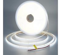 TOPAI Ruban LED COB 20M Blanc Froid 6000K Autocollant DC 48V Découpable | Bande LED flexible 8mm, 9600 LED Haute Densité, CRI>93, Puissance 160W, Lumineux 15000Lm, IP20 pour Salon, Plafond, Vitrine