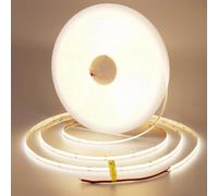TOPAI Ruban LED COB 20M Blanc Naturel 4000K Autocollant DC 48V Découpable | Bande LED flexible 8mm, 9600 LED Haute Densité, CRI>93, Puissance 160W, Lumineux 15000Lm, IP20 pour Salon, Plafond, Vitrine