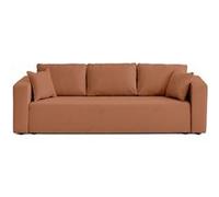 Topaze - canapé 3 places - convertible avec coffre - en tissu - Terracotta Terracotta G