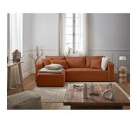 Topaze - canapé d'angle réversible - 4 places - convertible avec coffre - en tissu