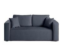 Bestmobilier canapé droit 2 places - Bleu
