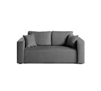 Bestmobilier Canapé droit 2 places - Gris foncé