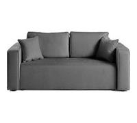 Bestmobilier Canapé droit 2 places - Gris foncé