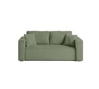 Bestmobilier canapé droit 2 places - Vert sauge