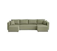 Bestmobilier Topaze canapé panoramique - Vert