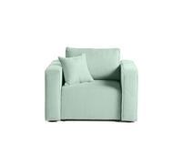 Topaze - fauteuil - en velours texturé - Bleu
