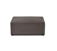 Bestmobilier Pouf Topaze - Gris