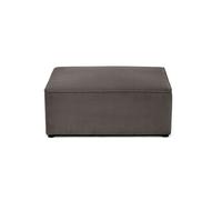 Bestmobilier Pouf Topaze - Gris