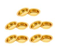 TOPBATHY 10 Pièces Porte-Disque en Fer Doré pour Parfum Maille Métallique Perforée, Ventilation Optimale et Design Élégant pour Charbon et Résine en Intérieur et Yoga