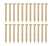 TOPBATHY 100 Pièces Clous en Laiton Tête Ronde 18mm pour Meubles et Boîtes Décoratives, Fixation Rapide et Facile à Installer, pour Projets de Bricolage et Artisanat