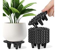 TOPBATHY 10pièces Lot de Rehausseurs Plastiques pour Pots Élévateurs Robustes pour Plante Intérieur et Extérieur Protège-Terre Cuite et Favorise Drainage pour Racines Saines
