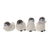TOPBATHY 12 Pièces Figurine de Pingouin en Matériau Synthétique Adorable Base Stable Plate, Texture Vive et Contours Lisses, pour Création DIY de Micro Paysage ou Jardin Féerique