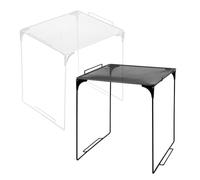 TOPBATHY 2 Pièces Étagère Empilable Métal avec Robuste pour Rangement pour Bureau École ou Maison Design Compact