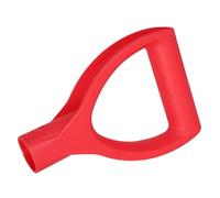 TOPBATHY 2 Pièces Poignée de Pelle en Plastique Rouge Forme Ergonomique pour Remplacement, Facile à Porter et Renforçant la Stabilité, pour Creuser et Ratisser