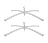 TOPBATHY 2 Pièces Support Croisé pour Mobile de Berceau Bébé, Bras | Structure en Croix, Installation Facile, Portée Élargie, Maintien Stable pour Berceaux et Lits Maternelle