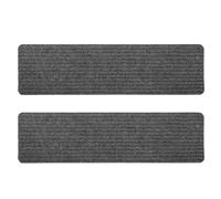 TOPBATHY 2 Pièces Tapis D'escalier Antidérapant Auto-adhésif Maison, | Lavable, Polyester et Tpr, Protège les Surfaces en Bois, Usage Intérieur, Lot de Marchepieds