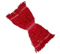 TOPBATHY 2 Pièces Tête de Balai à Franges en Coton Rouge | Absorption Élevée, Nettoyage Polyvalent, Lavable et Remplaçable, Adapté aux Salles de Bain et Cuisines