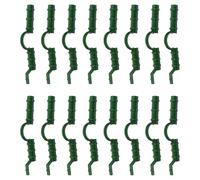 TOPBATHY 20 Clips en Plastique Vert pour Serrage Ténacité, Pinces de Fixation pour Film de Serrage, Accessoires pour Protection des Oiseaux et Cultures sous Abri