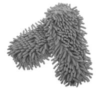 TOPBATHY 2pcs Semelles de Rechange en Chenille Lavable pour Pantoufles de Nettoyage de Sol Antidérapantes, Capture Poussière et Poils, Ménage et Bureaux