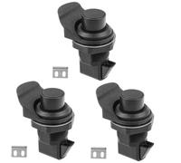 TOPBATHY 3 Pièces Verrou à Bouton Poussoir Plastique pour Bateaux Serrure de Remplacement pour Armoires Design Élégant Pratique