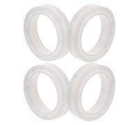 TOPBATHY 4 Pièces Anneau Diffuseur Parfumé 62 MM, Silicone Blanc pour | Accessoire pour Lampe à Incandescence, Diffusion par Chaleur, Résistant aux Hautes Températures, Chambre et Veilleuse