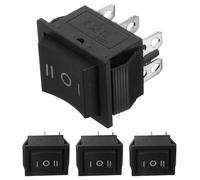 TOPBATHY 4 Pièces Commutateur de Conversion Type Bateau Interrupteur à Bascule avec Positions Marche Arrêt Faciles pour Générateur à Essence de Jardinage