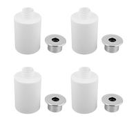 TOPBATHY 4 Pièces Flacon Diffuseur Vide en Verre 120ml Étanchéité pour Préserver L'authenticité Parfum Bouchon Champignon Blanc pour Salons et Bureaux