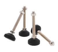 TOPBATHY 4 Pièces Pied Mécanique Réglable en Nylon D50xm12x100 Antidérapant | Étagères et Équipements Mécaniques, Usage en Milieu Humide ou Légèrement Acide, Fonction Amortissante