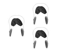 TOPBATHY 6 Pièces Protège Oreilles en Silicone avec Anneau Métal, | Salon et Permanente, Résistant à L'huile, Confortable, Réutilisable, Couvre Oreilles Lors de Coloration