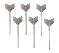 TOPBATHY 6 Pièces Truelle Angle Intérieur Acier Inoxydable 90 Degrés | Outil à Plâtre, Finition des Coins, Contrôle Précis, Moins de Ponçage, Argenté