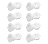 TOPBATHY 60 Pièces Bouchon de Store de Fenêtre en Plastique Blanc | Pièces de Stores Horizontaux, Cache-câble Inférieur, Installation Simple, Usage Maison et Bureau