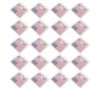 TOPBATHY 60 Pièces Tatouages Temporaires Visage Drapeau Américain en Papier, Design Patriotique, Facile à Appliquer, Vacances Nationales et Anniversaires