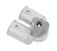 TOPBATHY Adaptateur Angle Réglable pour Tige Télescopique Joint Rotatif pour Balai Raclette et Nettoyage Ménager Aluminium