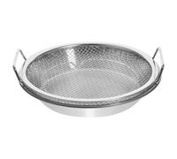 TOPBATHY Assiette de Service en Acier Inoxydable Égouttoir, Argenté | Aliments Frits et Douceurs, Refroidissement et Drainage D’huile, Usage Maison, Décoration de Table