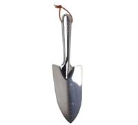 TOPBATHY Bêche à Main pour Repiquage et Travaux Extérieurs Argenté en Acier Inoxydable Léger Moulage Intégral Compacte Pelle de Jardin