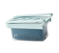 TOPBATHY Boîte de Rangement Alimentaire Bleue en Pp et Silicone avec Couvercle Hermétique pour Garder les Aliments Frais et Organiser le Réfrigérateur Efficacement