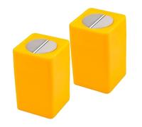 TOPBATHY Boîte de Rangement pour Lames Usagées Jaune Design Compact en Abs 2pcs Garantissant la Sécurité de L'utilisateur pour Bureau et Dortoir