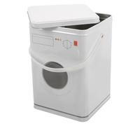 TOPBATHY Boîte de Rangement pour Poudre à Lessive Portable et Légère Seau Métallique Style Machine à Laver Conteneur de Stockage Pratique pour Détergent pour Buanderie et Voyage Capacité