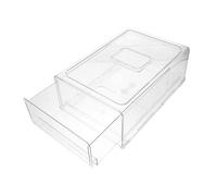 TOPBATHY Boîte de Rangement Tiroir Grand Format en Plastique Transparent Résistante, Congélateur à Tiroirs, Organisation la Cuisine, Stockage Aliments Frais, Bac Multifonction