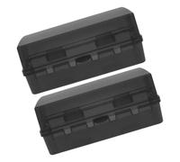 TOPBATHY Boîte Électrique en Plastique Noir Installation Facile Extérieure Étanche 2pcs Boîte Multifonctionnelle Protection Intempéries pour Prises Électriques en Extérieur
