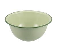 TOPBATHY Bol Émaillé Vintage Profond 1000ml en Émail Vert Clair | Usage Quotidien et Mélange, Format Profond et Épais, Style Rétro, pour Soupe, Salade, la Cuisine